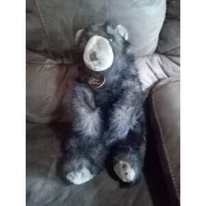 Vintage 14" Classic Carousel Brown Bear Plush 1983 Neck Tag By Guy .